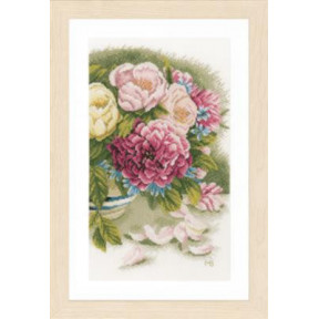 Набор для вышивания Lanarte Peony Roses Пионовидные розы PN-0167126