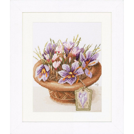 Набір для вишивання Lanarte Crocus Flowers Крокуси PN-0168601