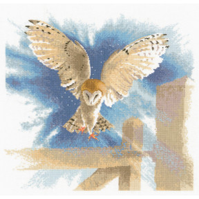 Набор для вышивания крестом Heritage Crafts Owl in Flight H483