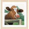 Набір для вишивання Lanarte Wondering Cow Цікава корова