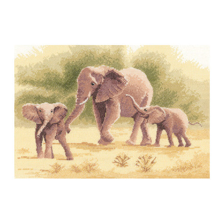 Набір для вишивання хрестиком Heritage Crafts Elephants H646