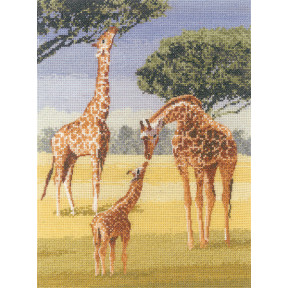 Набор для вышивания крестом Heritage Crafts Giraffes H1023