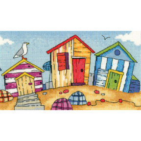 Набір для вишивання хрестиком Heritage Crafts Beach Huts H1273