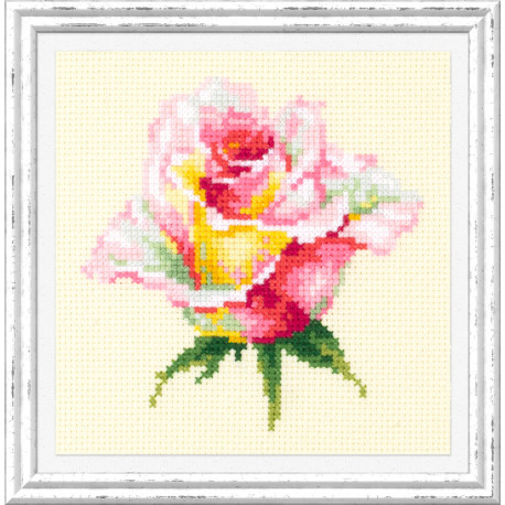 Набор для вышивки крестом Чудесная игла Нежная роза 150-004 фото