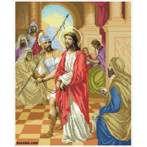 Набор для вышивания бисером БС Солес Иисуса приговаривают к смерти ХД-01