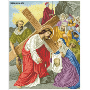 Набор для вышивания бисером БС Солес Вероника вытирает Иисусу лицо ХД-06