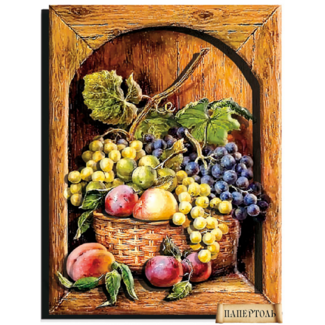 Картина из бумаги Папертоль Натюрморт с фруктами РТ150187 фото