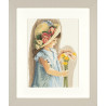 Набор для вышивания Lanarte Girl with the flowered hat "Девочка