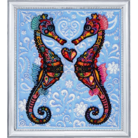 Набор для вышивания бисером Butterfly 647 Морские коньки фото