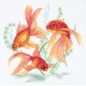 Набор для вышивки крестом Panna Р-7141 Золотые рыбки фото