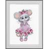 Набір для вишивання хрестиком Овен Мишка-вертихвостка 1201 фото