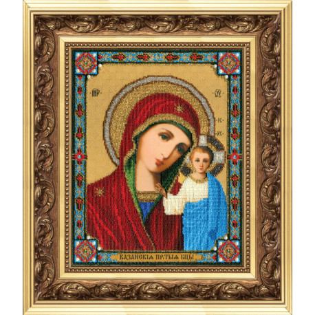 Набір для вишивання Б-1191 Ікона Божої Матері Казанська фото