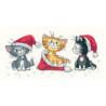 Набор для вышивания крестом Heritage Crafts Christmas Kittens