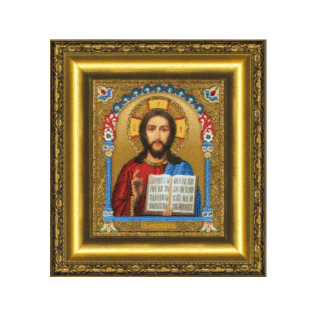 Набор для вышивания бисером Б-1203 Икона Господа Вседержителя