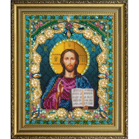Набір для вишивання бісером Картини Бісером Ікона Христа Р-408