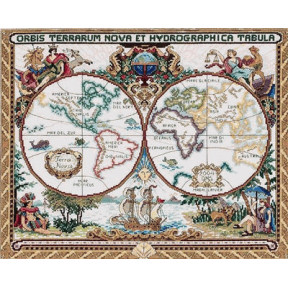 Набор для вышивания Janlynn 015-0223 Old World Map