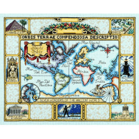 Набор для вышивания 015-0237 Wonders of the Ancient World Map