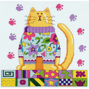 Набор для вышивания  Janlynn 021-1034  Funky Cat