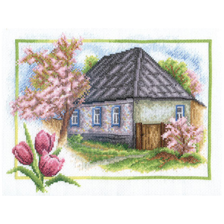 Набор для вышивки крестом Panna ПС-0332 Весна в деревне фото
