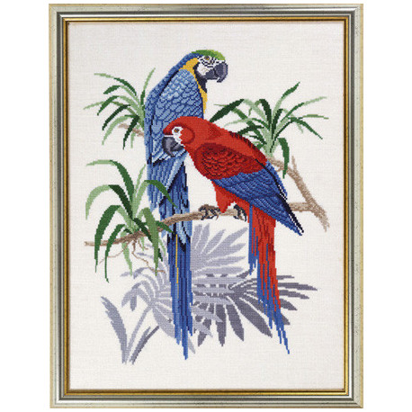 Набір для вишивання Eva Rosenstand Сині Ари (Blue macaws)