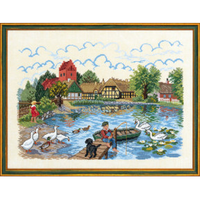 Набор для вышивания Eva Rosenstand Village pond 12-729