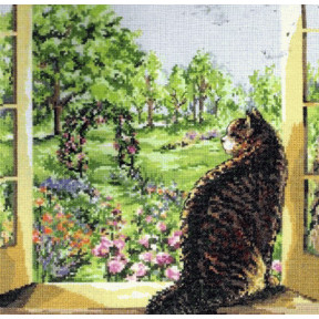 Набор для вышивания  Janlynn 023-0336  View of the Garden Cat