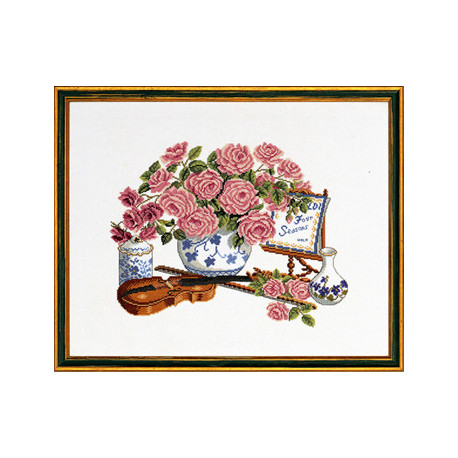Набор для вышивания Eva Rosenstand Roses & fiddle 14-103 фото