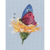 Набор для вышивки RTO Бабочка на цветке M751 фото