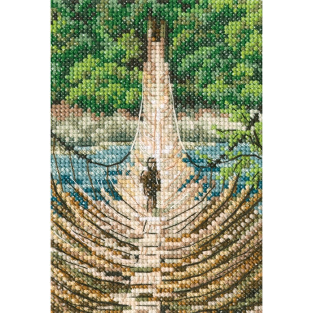 Набір для вишивки RTO Бамбуковий підвісний міст на річці Сіанг