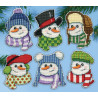 Набор для вышивания Design Works Snowmen in Hats 5919 фото