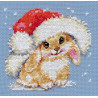 Набір для вишивки хрестиком Аліса 0-95 Зимовий зайчишка фото