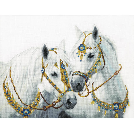 Набор для вышивания крестом Чарівна Мить Свадебные лошади