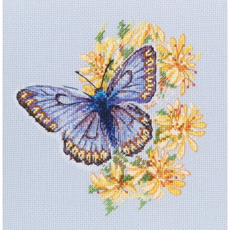 Набор для вышивки RTO Бабочка на цветке M750 фото