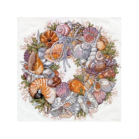 Набір для вишивання Janlynn 023-0359 Seashell Wreath фото