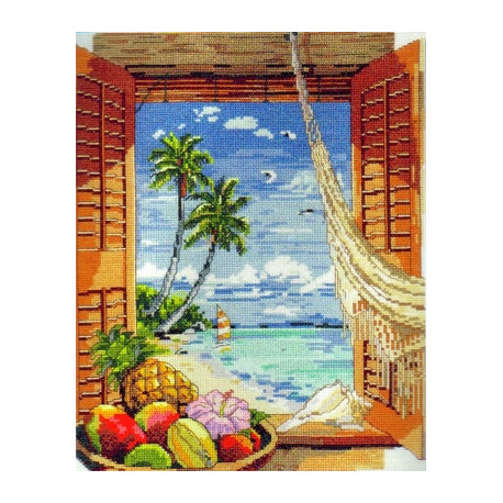 Набір для вишивання Janlynn 023-0382 Tropical Vacation Window