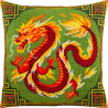 Набір для вишивки подушки Чарівниця Китайський дракон V-291 фото