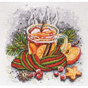 Набір для вишивання хрестиком на полотні Абріс Арт Зимовий чай АН-047