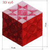 Шаблон для печворку 3D куб 003106 (Україна) фото