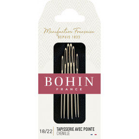 Набір голок вишивки стрічками Chenille №24 (6шт) Bohin (Франція) 00936