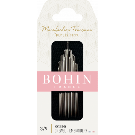 Набір голок вишивки гладдю Embroidery №5/10 (15шт) Bohin