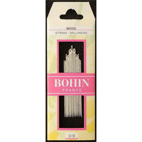 Набір капелюшних голок для шиття Milliners №3/12 (15шт) Bohin