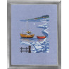 Набір для вишивання Permin (Boats in snow) 12-9163 фото