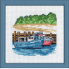Набор для вышивания Permin (Blue boats) 13-8117 фото