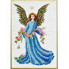 Набір для вишивання стрічками Panna Ф-0437 Ангел з трояндами.