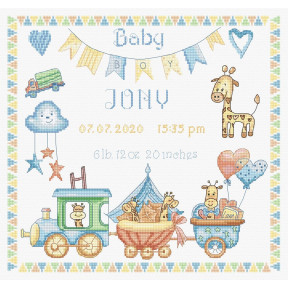 Набір для вишивання LETISTITCH Baby Boy Record LETI 936