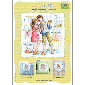 Схема для вишивки нитками хрестиком Soda Stitch Morning Date