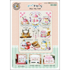 Схема для вишивки нитками хрестиком Soda Stitch Mini Tea Time