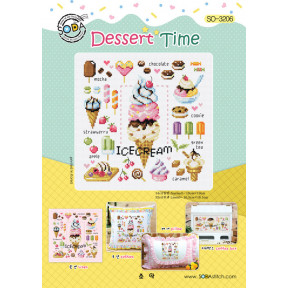 Схема для вишивання нитками хрестиком Soda Stitch Dessert Time