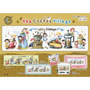 Схема для вишивки нитками хрестиком Soda Stitch The Coffee Village