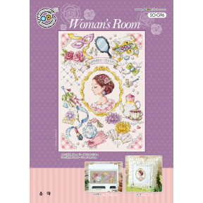 Схема для вишивки нитками хрестиком Soda Stitch Womans Room